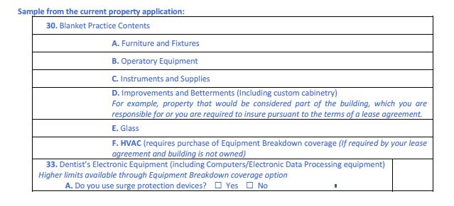 dental property practice values